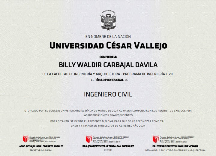 universidad cesar vallejo